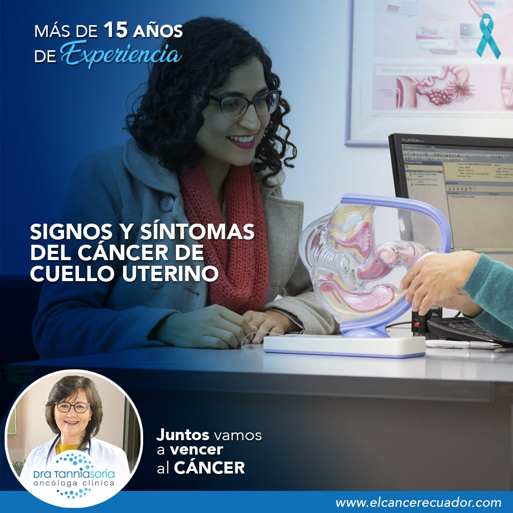 Signos y síntomas del cáncer de cuello uterino