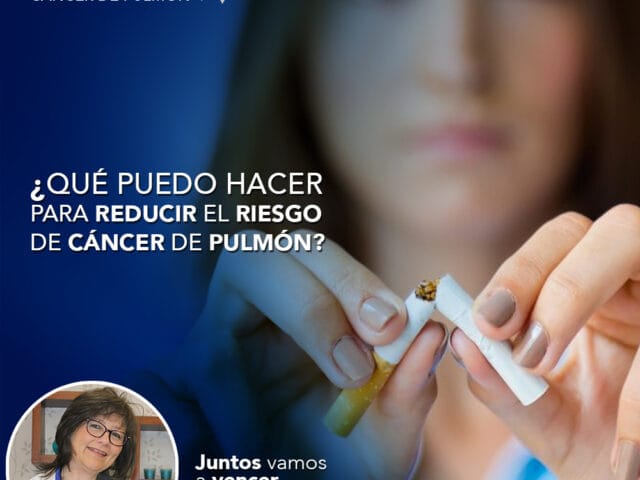 ¿Qué puedo hacer para reducir el riesgo de cáncer de pulmón?