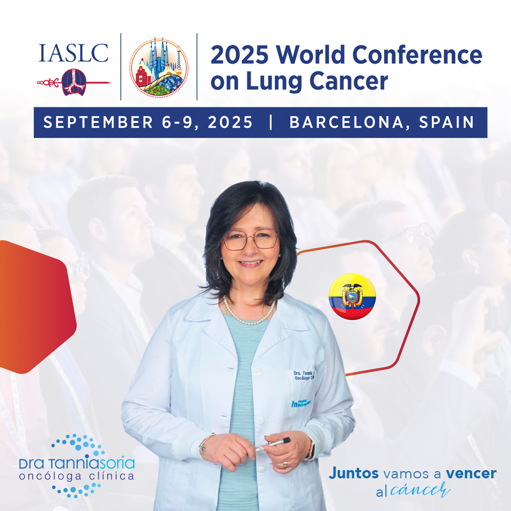 Dra. Tannia Soria conferencista en WCLC 2025 Barcelona