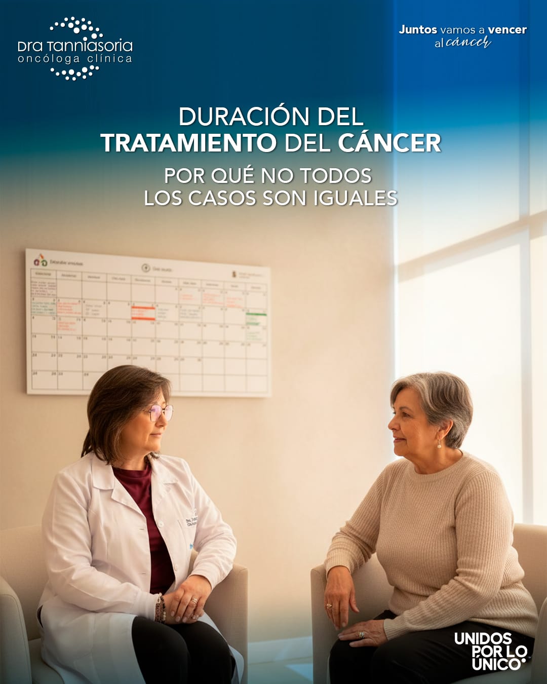 dra tannia soria con paciente tratamiento cancer