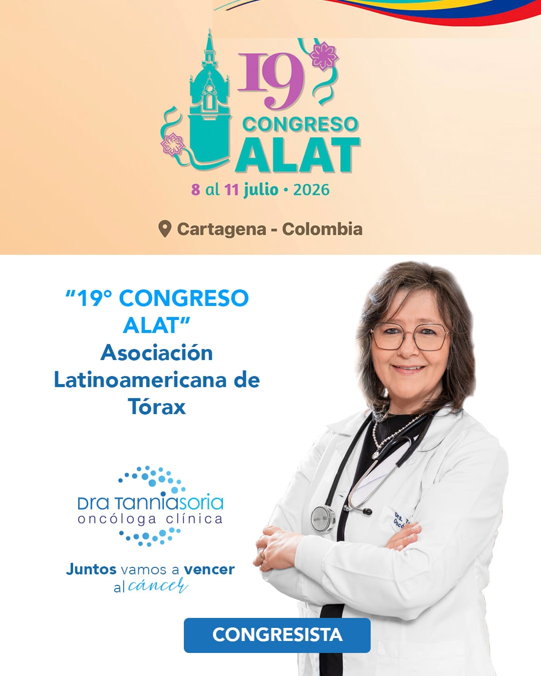 Congresista en el Congreso de la Asociación Latinoamericana de Tórax