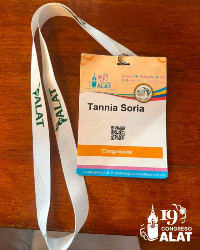 Congresista en el Congreso de la Asociación Latinoamericana de Tórax