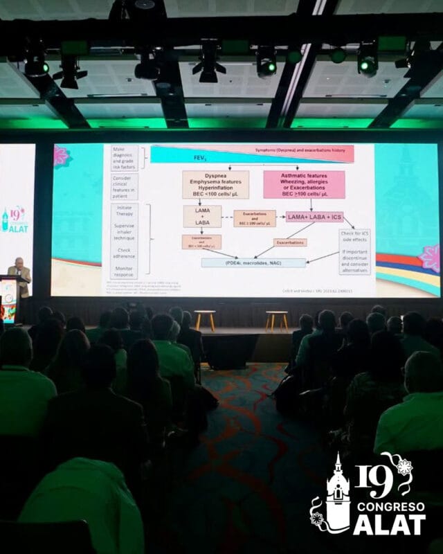 Congresista en el Congreso de la Asociación Latinoamericana de Tórax