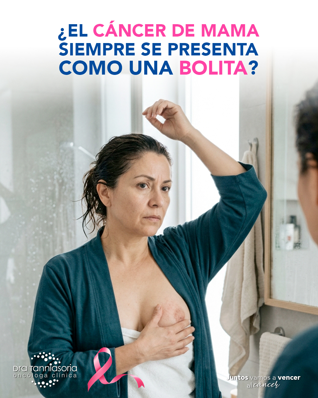 El cáncer de mama no siempre produce una bolita